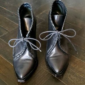 Alexander Wang Black Leather Booties size 6.5